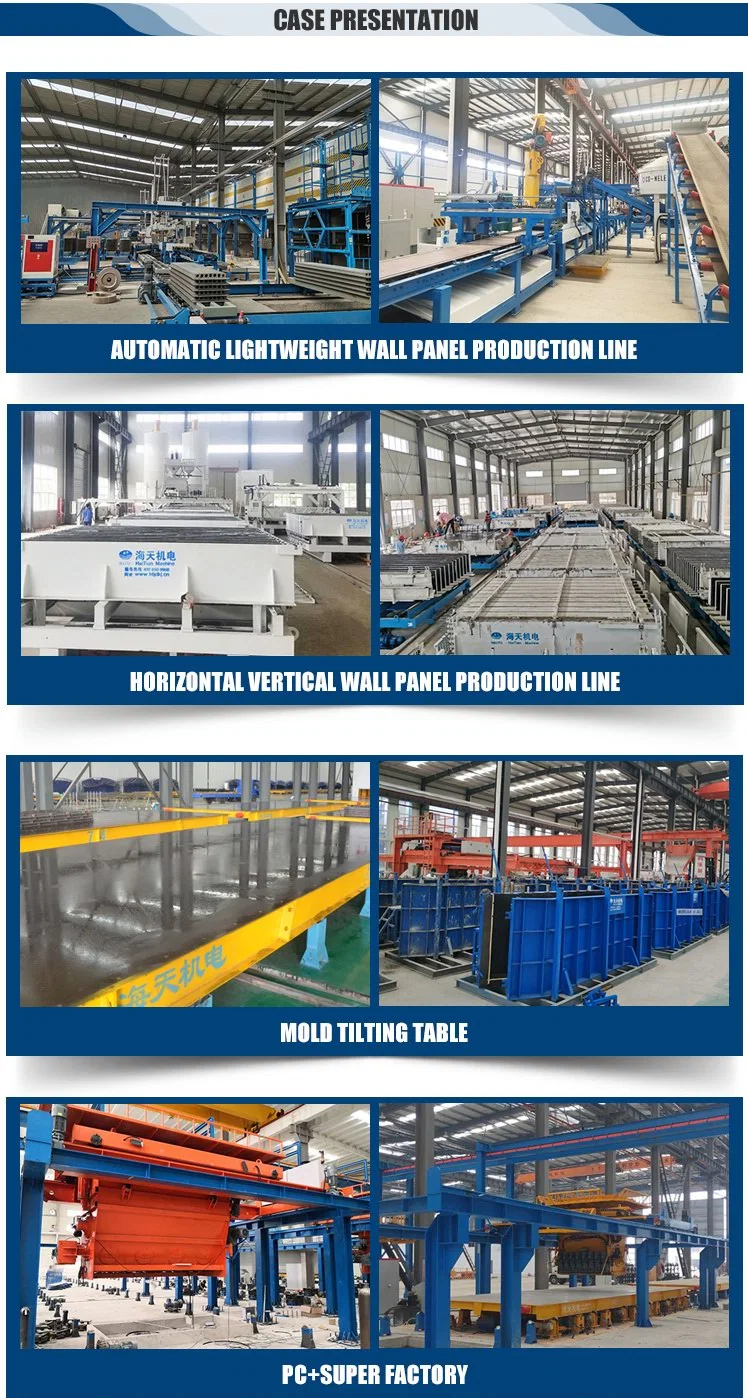 Staionary Casting Bed and Production Table for Precast Half Floor Slab/Sandwich Wall Panel