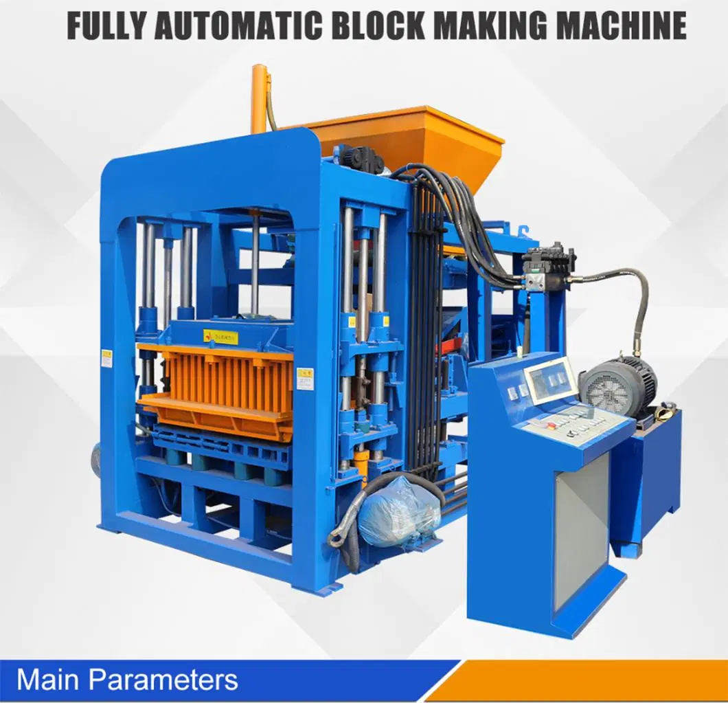 Qt 6 15 Hydraulic Press Automatic Hollow Cement Interlocking Concret Block Mold Brick Making Machine