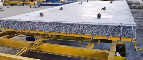 Molde de bateria de painel de parede para casas pré-fabricadas de concreto