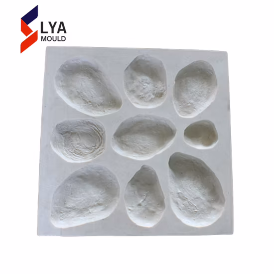 Moldes decorativos de pedra de borracha de concreto para venda
